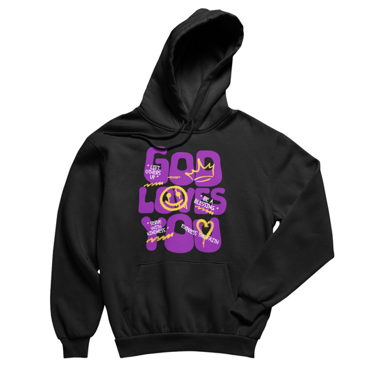 God Loves You Premium Hoodie