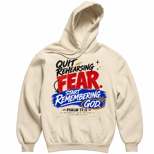 Quit Rehearsing Fear Premium Hoodie